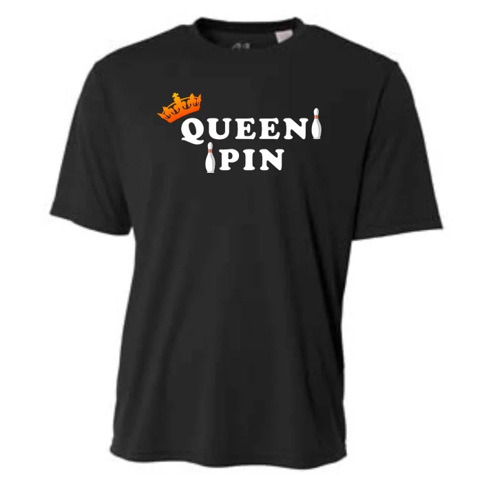 Bowling Queen Pin Cooling Performance Crew T-Shirt