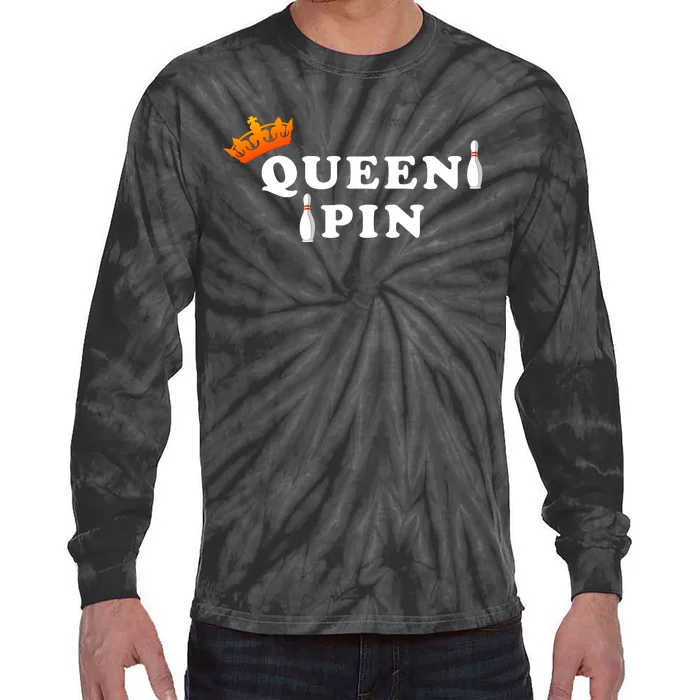 Bowling Queen Pin Tie-Dye Long Sleeve Shirt