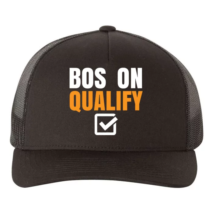 Boston Qualify Qualifier Marathon Runner Qualified Yupoong Adult 5-Panel Trucker Hat