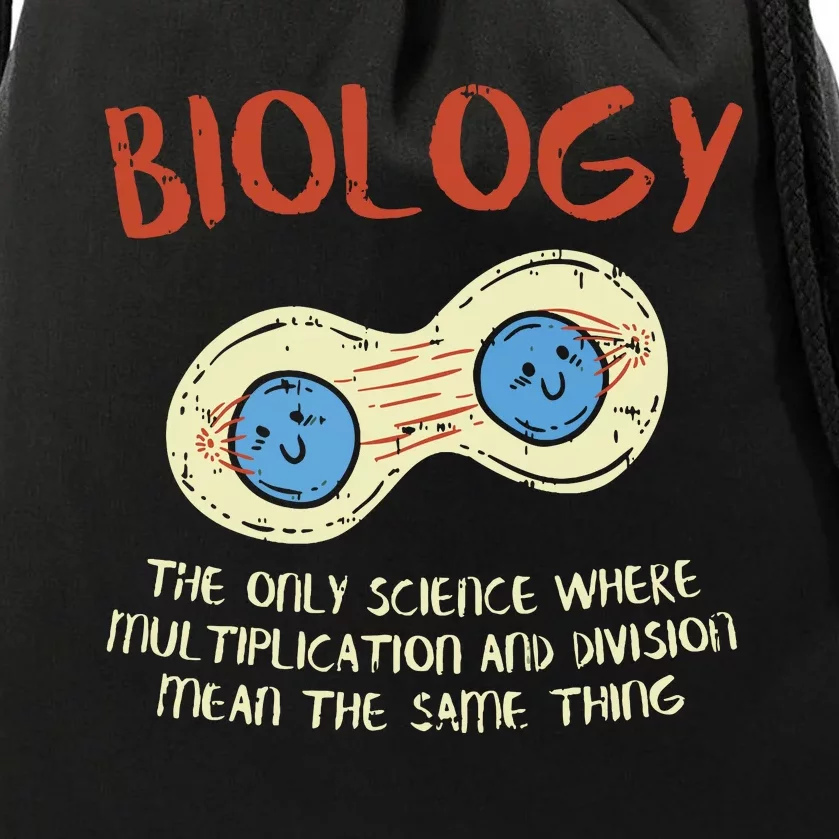 Biology Quote Study Organism Genetics Science Microbiologist Drawstring Bag