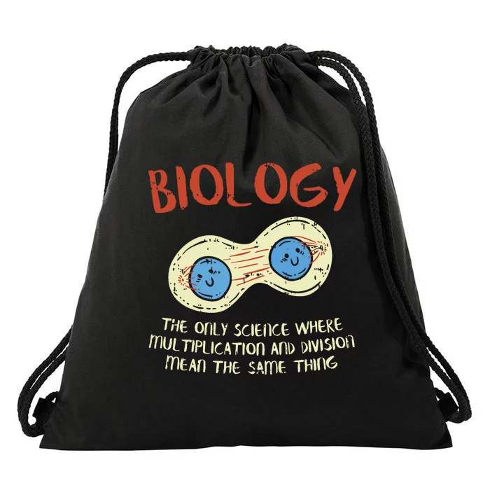 Biology Quote Study Organism Genetics Science Microbiologist Drawstring Bag