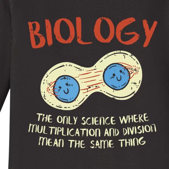 Biology Quote Study Organism Genetics Science Microbiologist Baby Long Sleeve Bodysuit