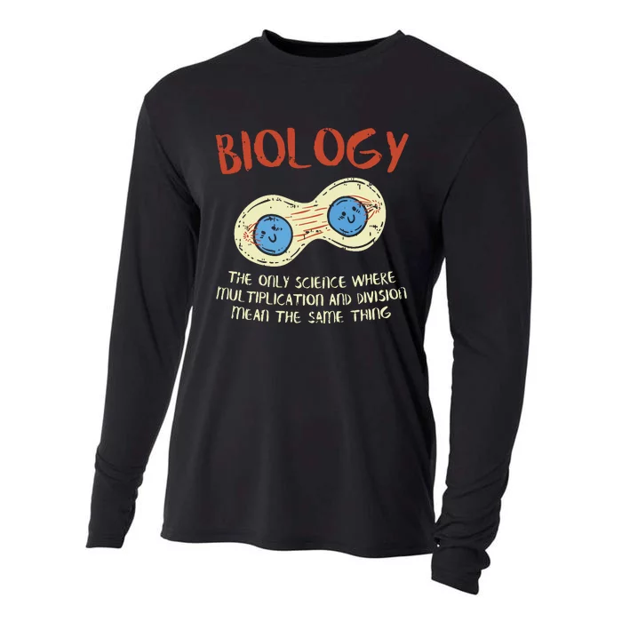 Biology Quote Study Organism Genetics Science Microbiologist Cooling Performance Long Sleeve Crew