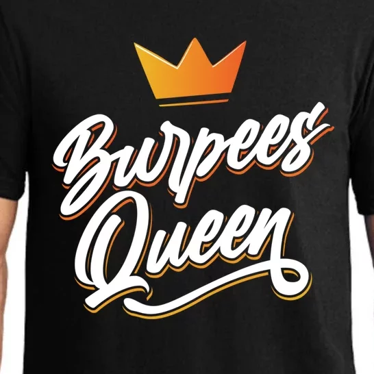 Burpees Queen Sport Workout Fitness Training Burpee Fan Great Gift Pajama Set