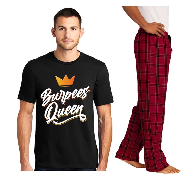 Burpees Queen Sport Workout Fitness Training Burpee Fan Great Gift Pajama Set