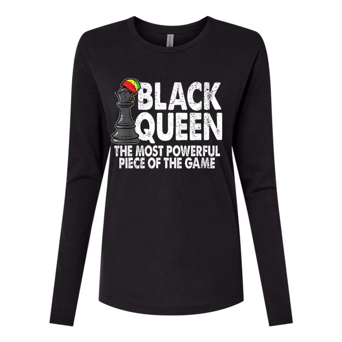 Black Queen The Most Powerful Piece Black History Month Womens Cotton Relaxed Long Sleeve T-Shirt