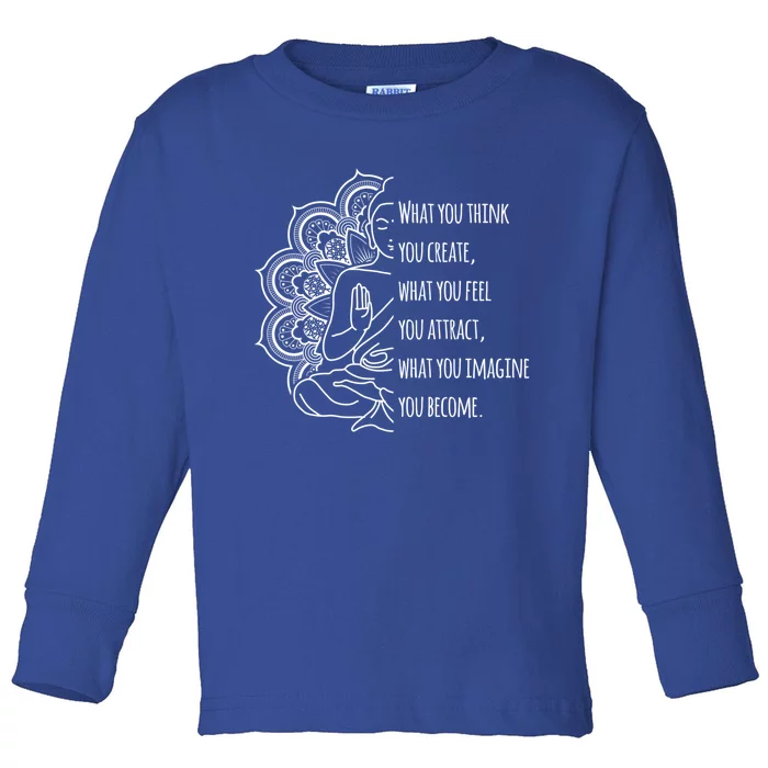 Buddha Quotes Thoughts Spirituality Meaningful Gift Tee Yoga Gift Toddler Long Sleeve Shirt