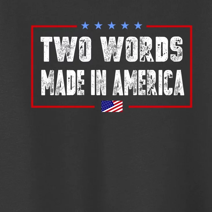 BIDEN QUOTE Two Words, Made In America Toddler T-Shirt