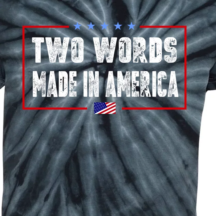 BIDEN QUOTE Two Words, Made In America Kids Tie-Dye T-Shirt