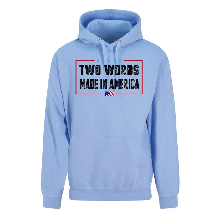 BIDEN QUOTE Two Words, Made In America Unisex Surf Hoodie