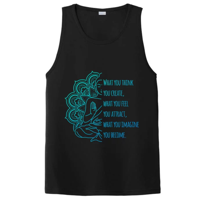 Buddha Quotes Thoughts Spirituality Meaningful Gift Yoga Gift Performance Tank