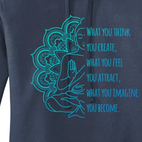 Buddha Quotes Thoughts Spirituality Meaningful Gift Yoga Gift Women's Pullover Hoodie