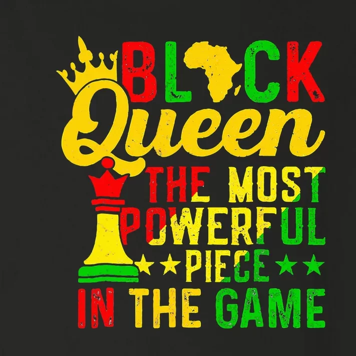 Black Queen The Most Powerful Piece Black History Month Toddler Long Sleeve Shirt