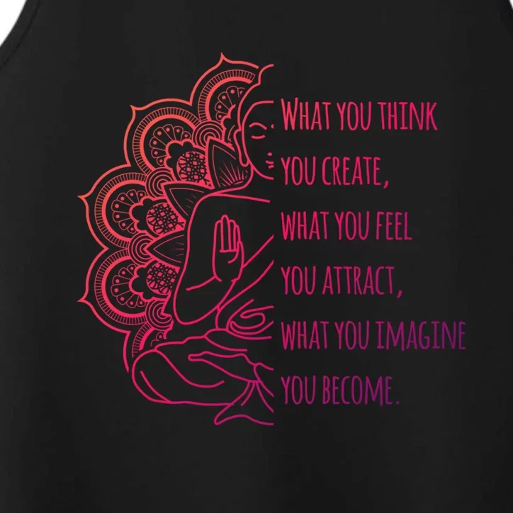 Buddha Quotes Thoughts Spirituality Gift Yoga Gift Performance Tank