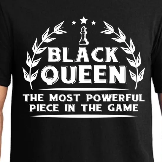 Black Queen The Most Powerful Piece Chess African American Gift Pajama Set