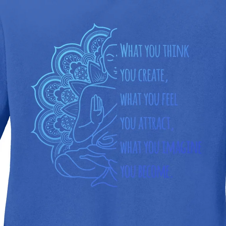 Buddha Quotes Thoughts Spirituality Meaningful Gift Yoga Gift Ladies Long Sleeve Shirt