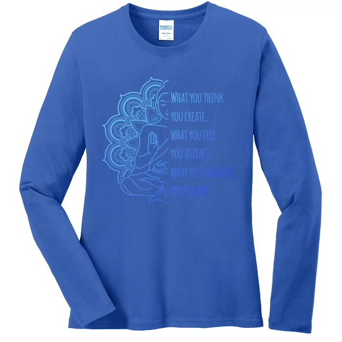 Buddha Quotes Thoughts Spirituality Meaningful Gift Yoga Gift Ladies Long Sleeve Shirt