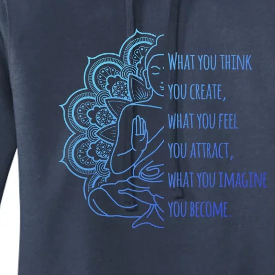 Buddha Quotes Thoughts Spirituality Meaningful Gift Yoga Gift Women's Pullover Hoodie