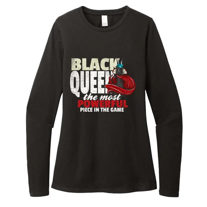 Black Queen The Most Powerful Piece In The Game Gift Womens CVC Long Sleeve Shirt