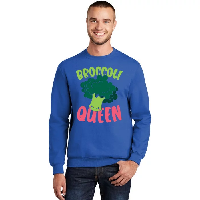 Broccoli Queen Vegan Lover Vegetable Healthy Vegetarian Funny Gift Sweatshirt