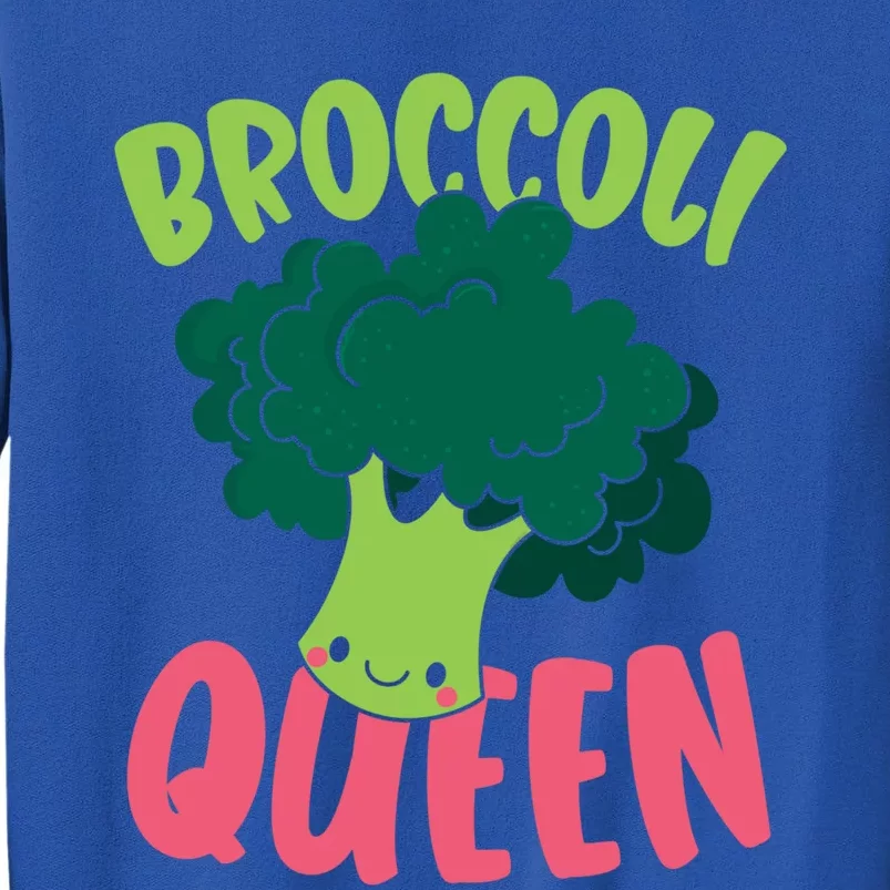 Broccoli Queen Vegan Lover Vegetable Healthy Vegetarian Funny Gift Sweatshirt