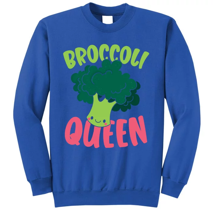 Broccoli Queen Vegan Lover Vegetable Healthy Vegetarian Funny Gift Sweatshirt