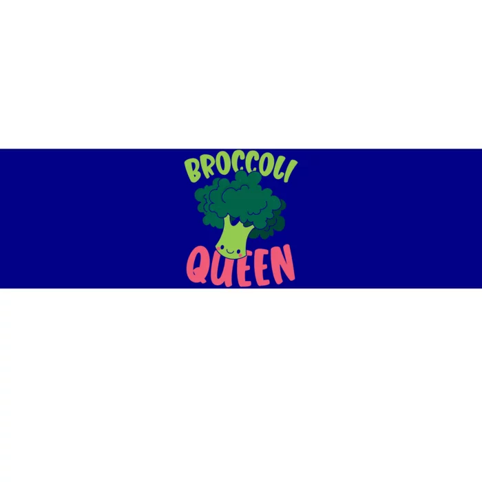 Broccoli Queen Vegan Lover Vegetable Healthy Vegetarian Funny Gift Bumper Sticker