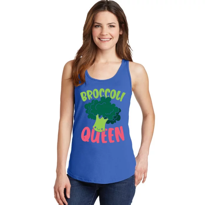 Broccoli Queen Vegan Lover Vegetable Healthy Vegetarian Funny Gift Ladies Essential Tank