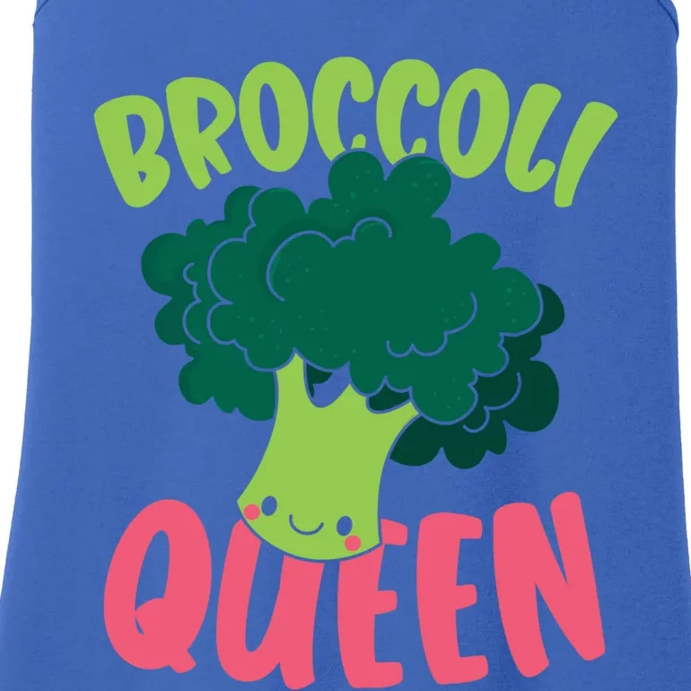 Broccoli Queen Vegan Lover Vegetable Healthy Vegetarian Funny Gift Ladies Essential Tank