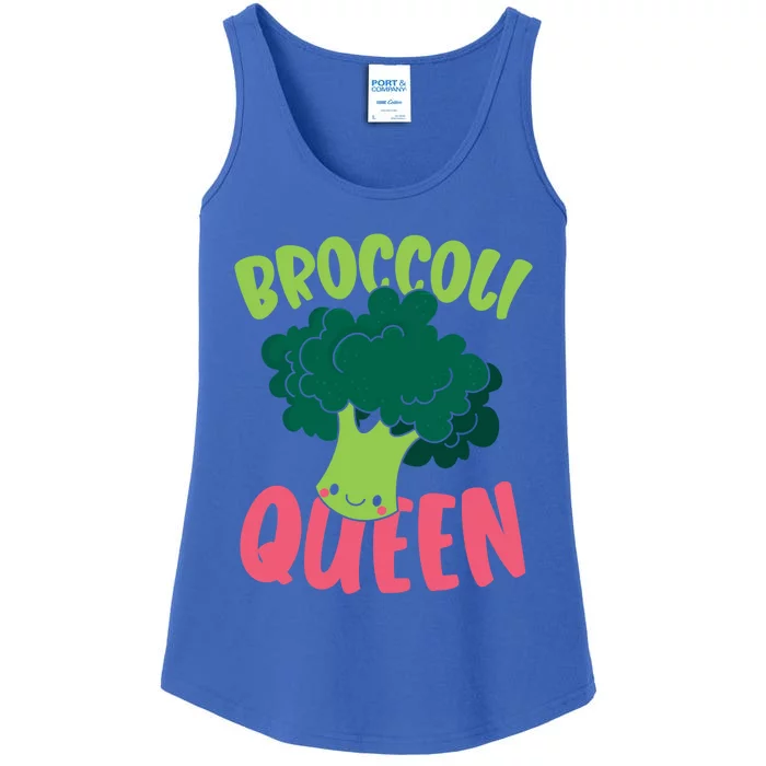 Broccoli Queen Vegan Lover Vegetable Healthy Vegetarian Funny Gift Ladies Essential Tank