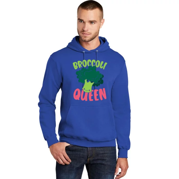 Broccoli Queen Vegan Lover Vegetable Healthy Vegetarian Funny Gift Tall Hoodie