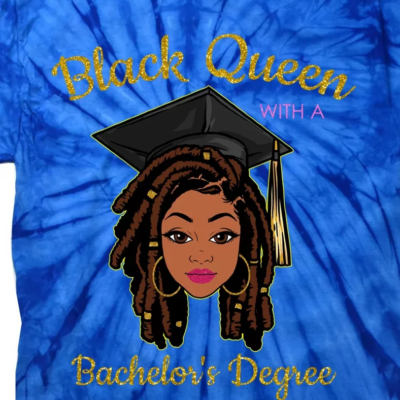 Black Queen With A Bachelor's Degree Graduation Black Gift Tie-Dye T-Shirt