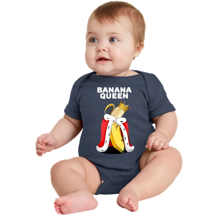 Banana Queen | Womens Banana Lover | Cute Banana Baby Bodysuit