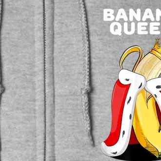 Banana Queen | Womens Banana Lover | Cute Banana Full Zip Hoodie