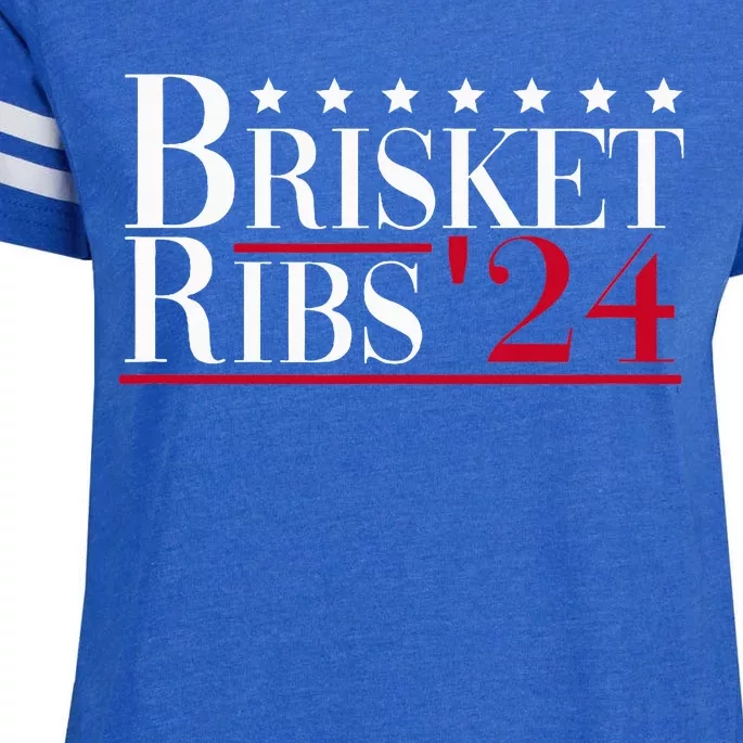 Brisket Ribs 2024 Funny Bbq Barbecue Political Election Enza Ladies Jersey Football T-Shirt