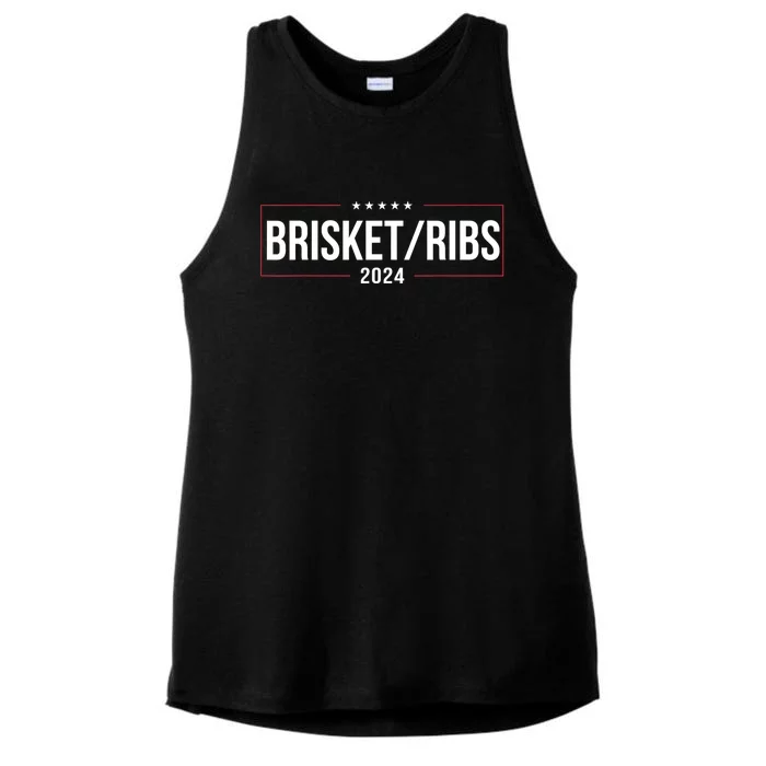 Brisket Ribs 2024 Ladies Tri-Blend Wicking Tank