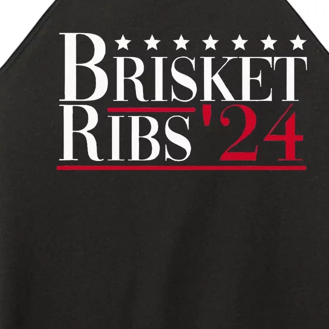 Brisket Ribs 2024 Funny Bbq Barbecue Political Election Women’s Perfect Tri Rocker Tank