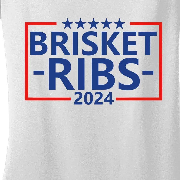 Brisket Ribs 2024 Women's V-Neck T-Shirt