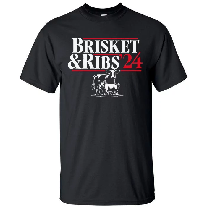 Brisket & Ribs 24 Funny Political Tall T-Shirt