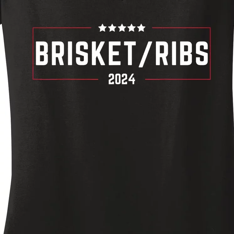 Brisket Ribs 2024 Women's V-Neck T-Shirt