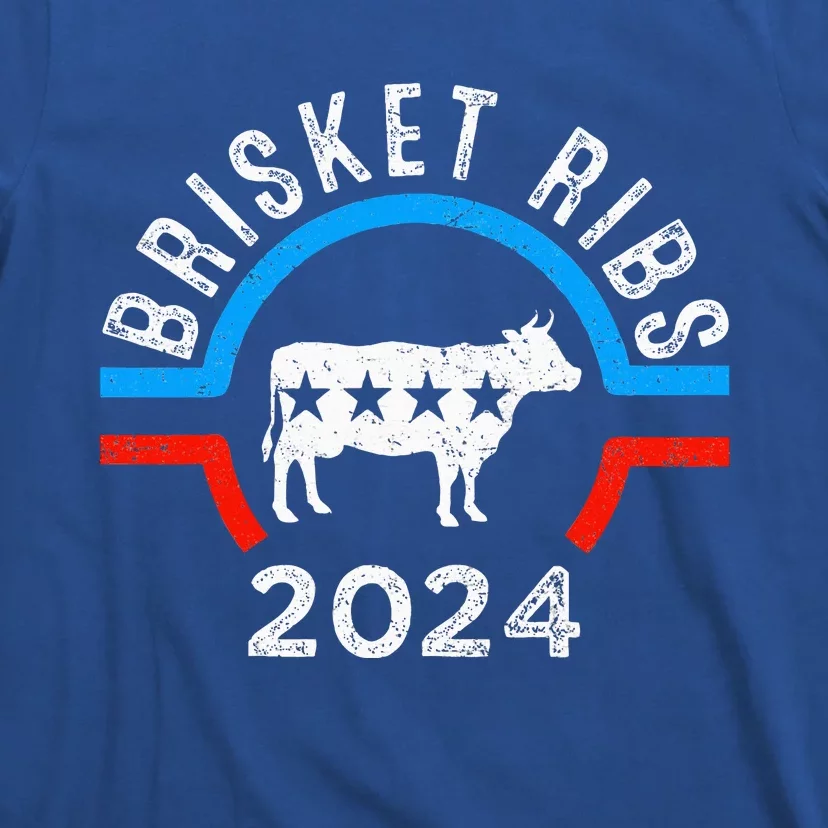 Brisket Ribs 2024 Funny Bbq Grilling Brisket Ribs 2024 T-Shirt