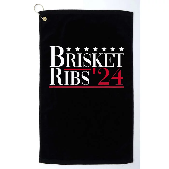 Brisket Ribs 2024 Funny Bbq Barbecue Political Election Platinum Collection Golf Towel