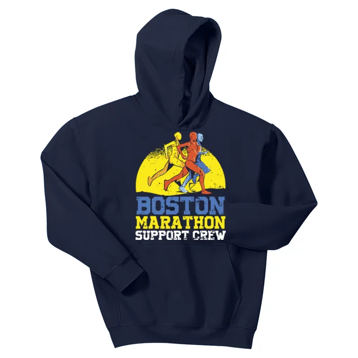 Boston Runner 262 Miles Support Crew Kids Hoodie