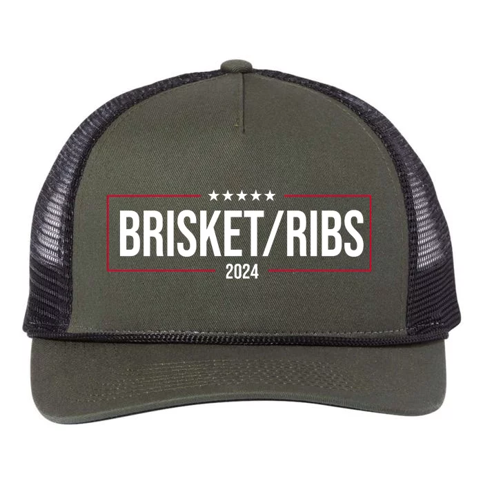 Brisket Ribs 2024 Political Retro Rope Trucker Hat Cap