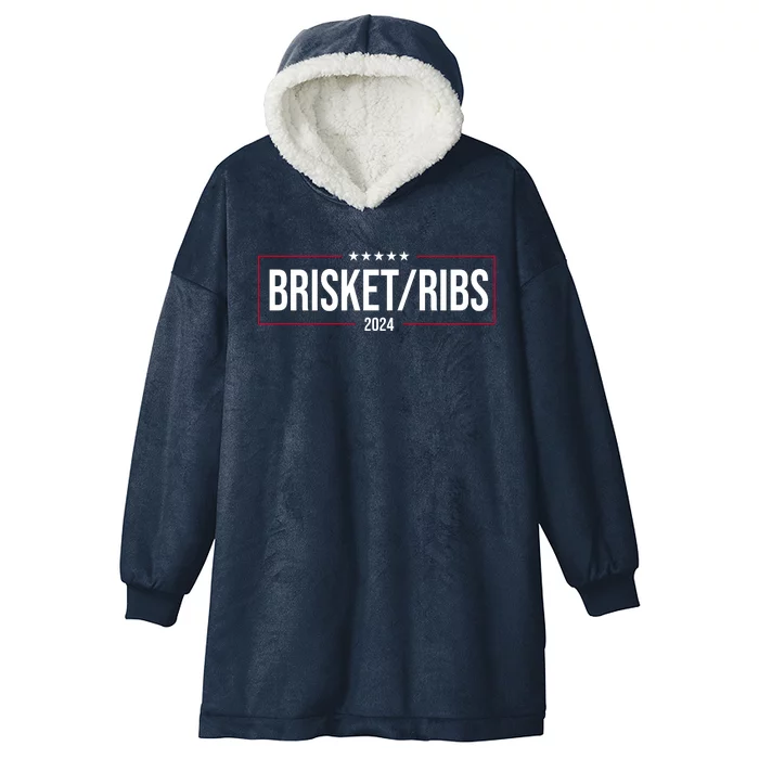 Brisket Ribs 2024 Political Hooded Wearable Blanket