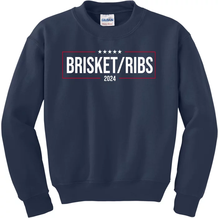 Brisket Ribs 2024 Political Kids Sweatshirt