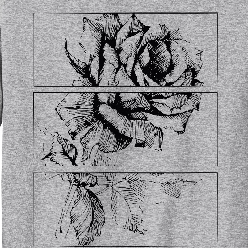 Black Roses Aesthetic Clothing Soft Grunge Clothes Goth Punk Tall Sweatshirt