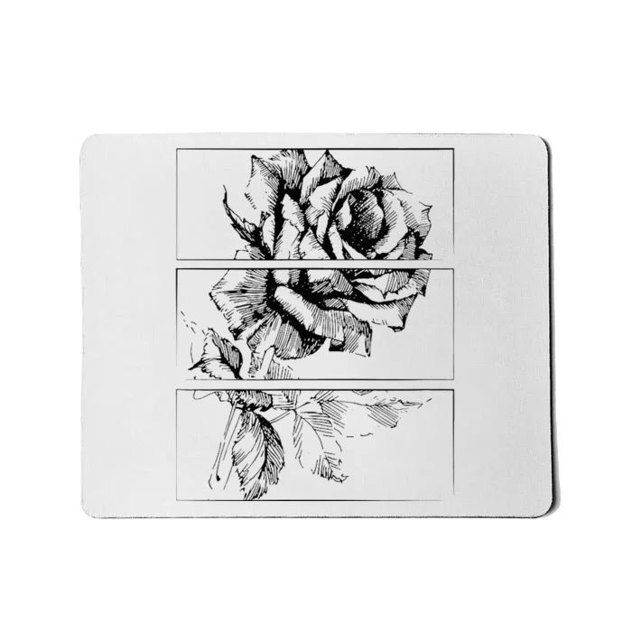 Black Roses Aesthetic Clothing Soft Grunge Clothes Goth Punk Mousepad