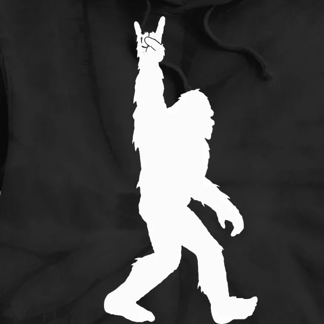 Bigfoot Rock And Roll For Sasquatch Believers Tie Dye Hoodie