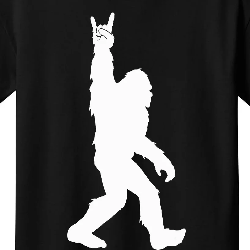 Bigfoot Rock And Roll For Sasquatch Believers Kids T-Shirt